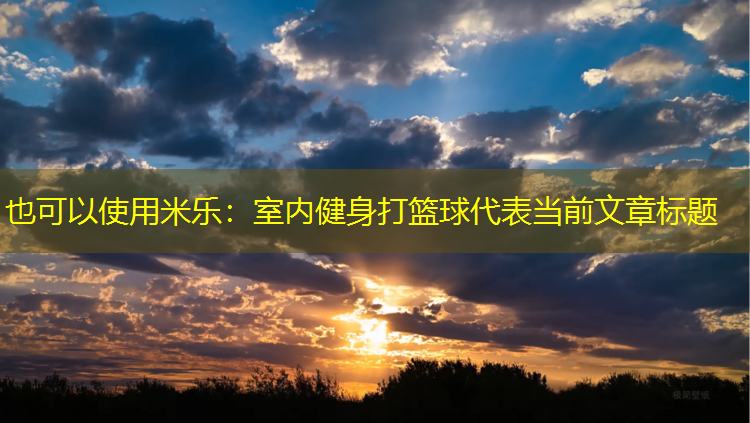 室内健身打篮球